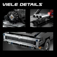 Mould King 13081 – Ferngesteuertes US-Musclecar aus Klemmbausteinen