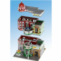 MOULD KING 16005 - ANTIQUITÄTENLADEN, MODULAR BUILDING MIT BELEUCHTUNG - 3050 KLEMMBAUSTEINE