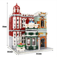 MOULD KING 16005 - ANTIQUITÄTENLADEN, MODULAR BUILDING MIT BELEUCHTUNG - 3050 KLEMMBAUSTEINE