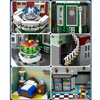MOULD KING 16005 - ANTIQUITÄTENLADEN, MODULAR BUILDING MIT BELEUCHTUNG - 3050 KLEMMBAUSTEINE