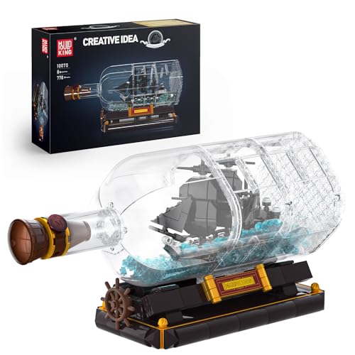 Mould King 10070 Piratenschiff in Flasche "Buddelschiff"
