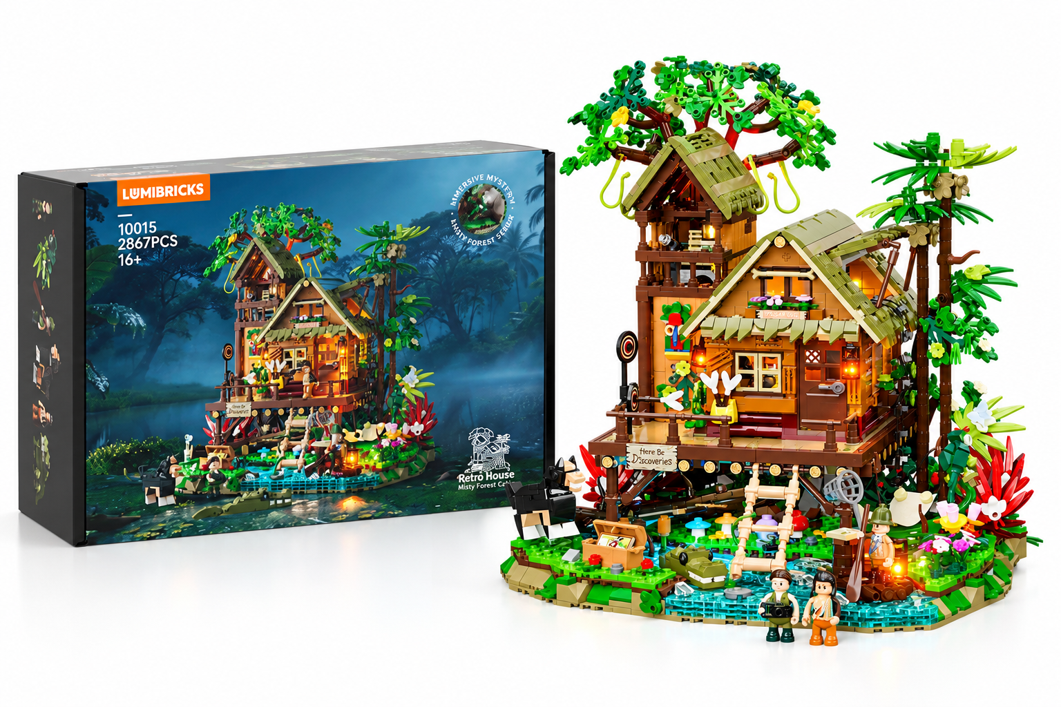 Lumibricks Misty Forest Cabin 10015